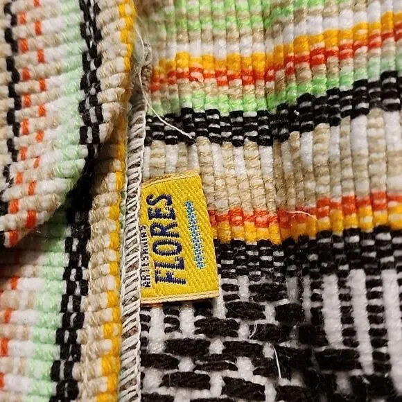 BAJ Tribal Aztec Woven  Small Bucket Bag Backpack - Picture 5 of 5